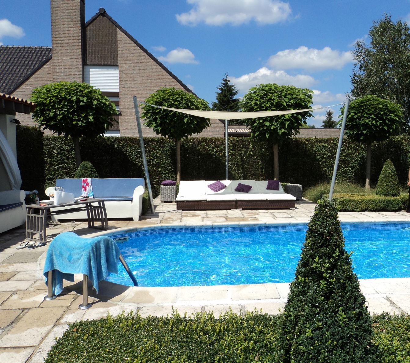 driehoek ivoor driehoek schaduwdoek